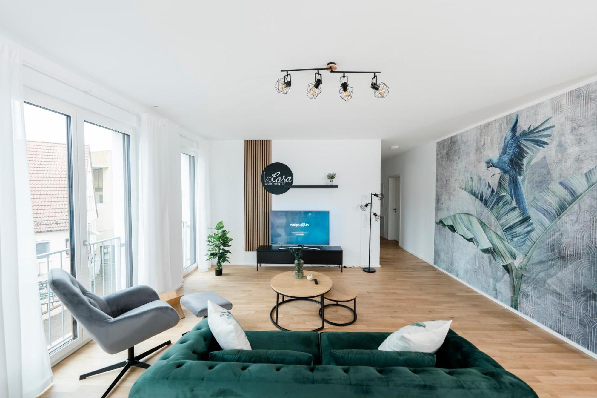 Kocasa-Apartments 02, Design, City-Center Boeblingen, Stellplatz, Balkon, Waipu-Tv Εξωτερικό φωτογραφία